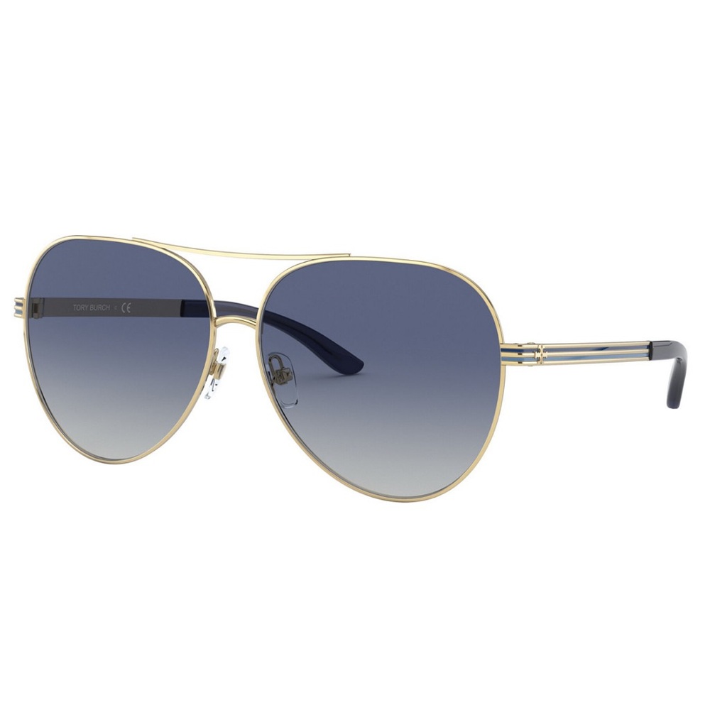 TORY BURCH blue/gold aviator sunglasses ❤️